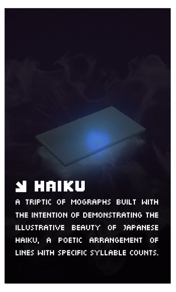 the haiku event card